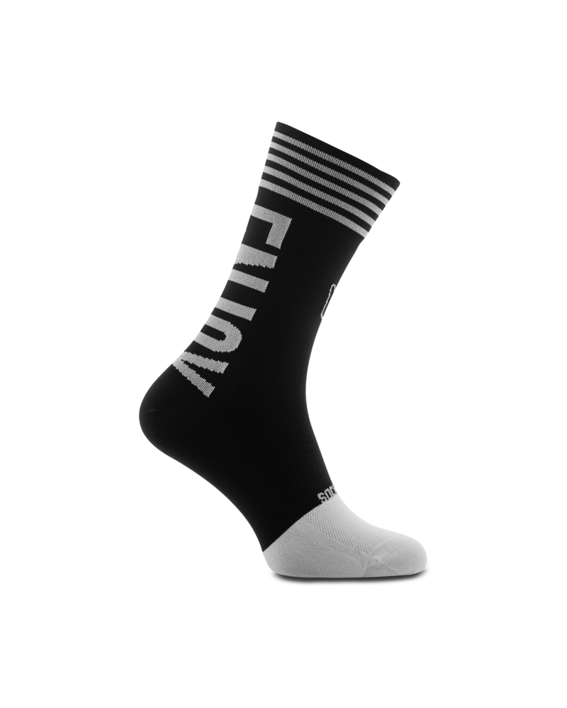 black-grey-enjoy-life-cycling-socks-sockeloen