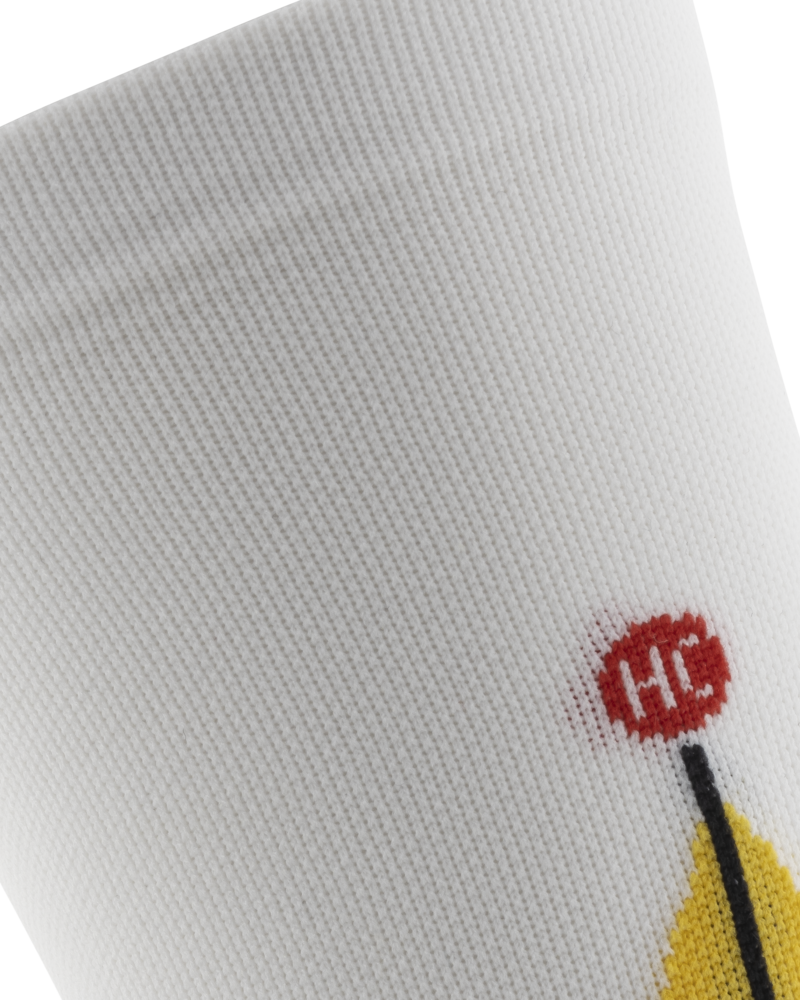 white-yellow-la-course-cycling-socks-sockeloen