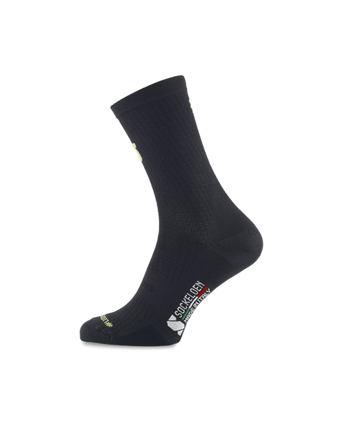 Black-Gold-lucky-cycling-socks-sockeloen