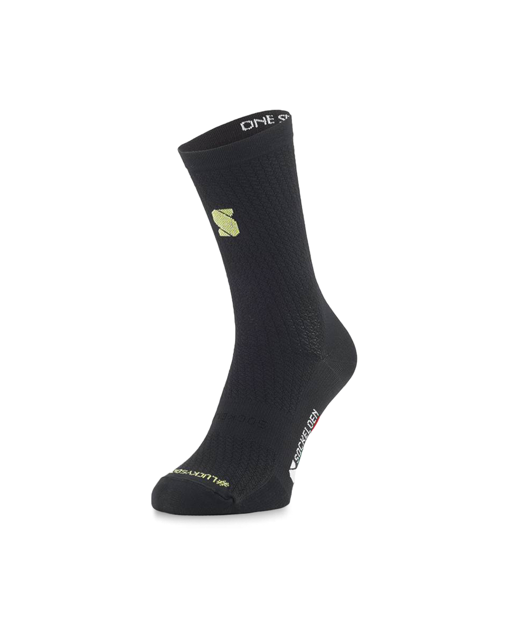 Black-Gold-lucky-cycling-socks-sockeloen
