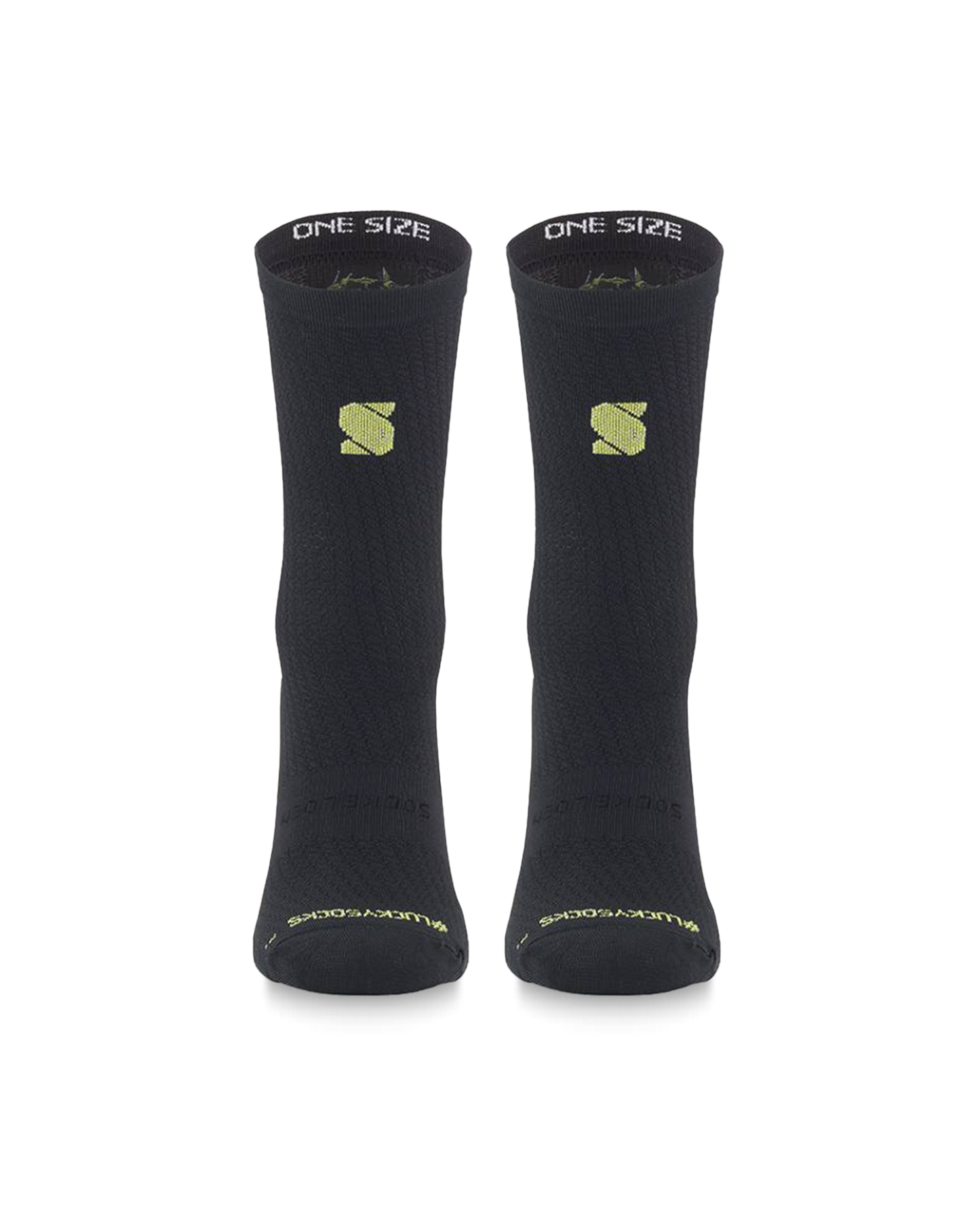 Black-Gold-lucky-cycling-socks-sockeloen