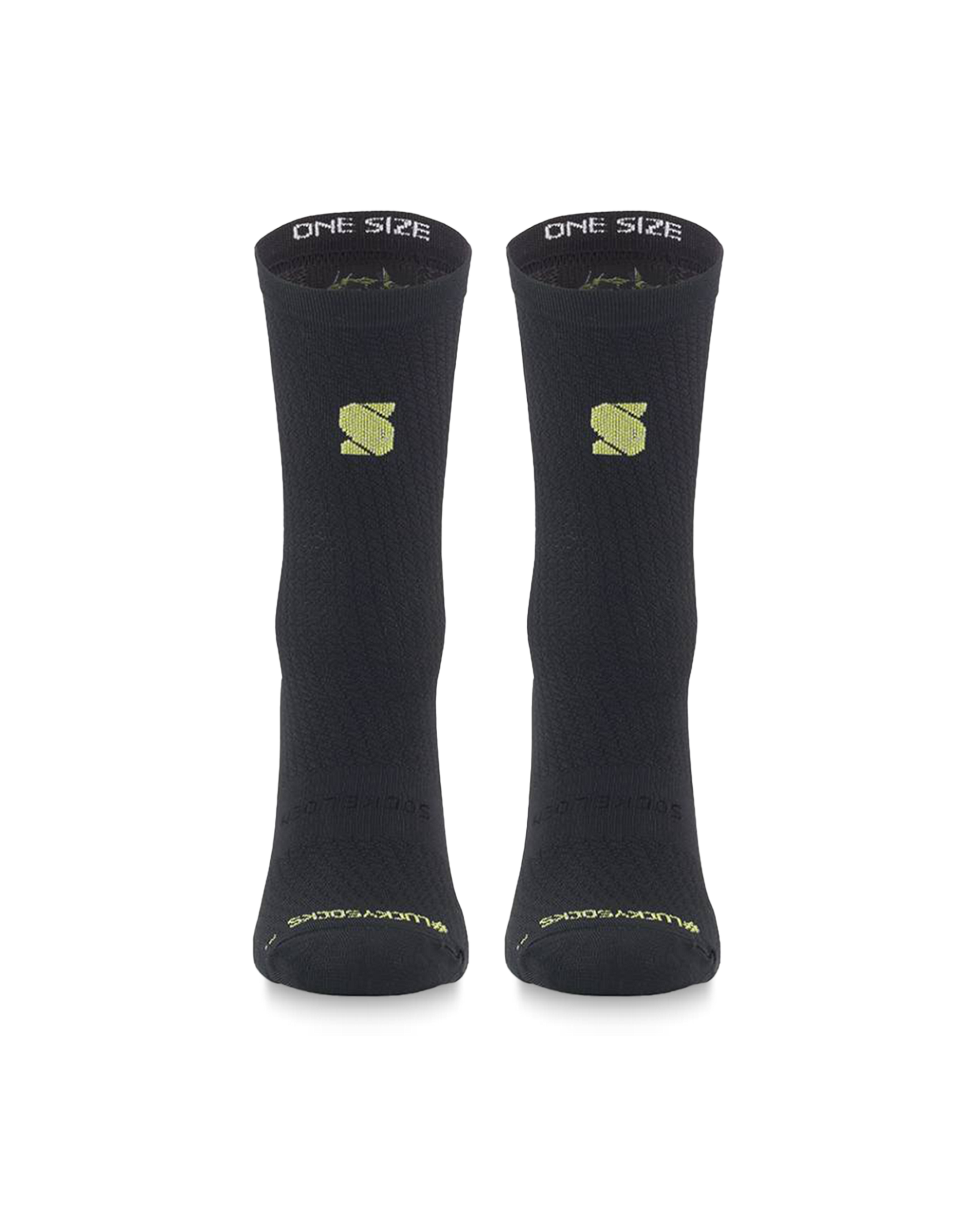 Black-Gold-lucky-cycling-socks-sockeloen