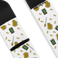 Chaussettes de cyclisme imprimées au beurre de cacahuète