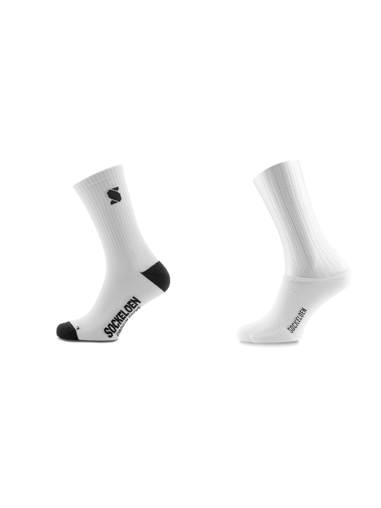 Podium Casual Sock + All white Aero