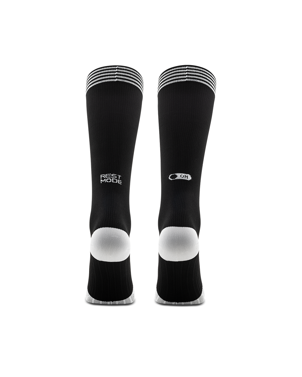 Rest mode white high compression socks