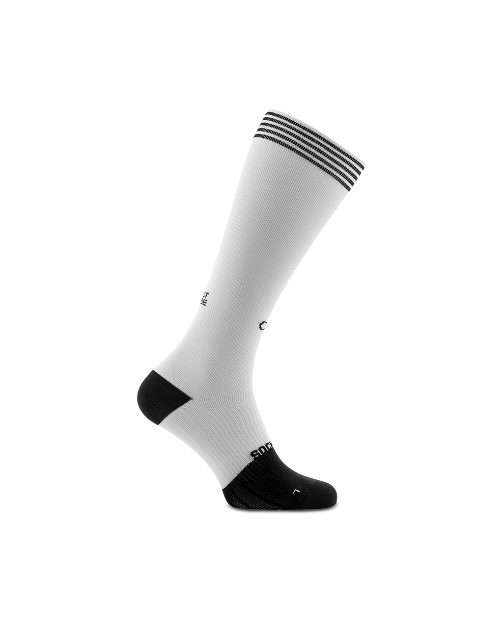 Rest mode white high compression socks