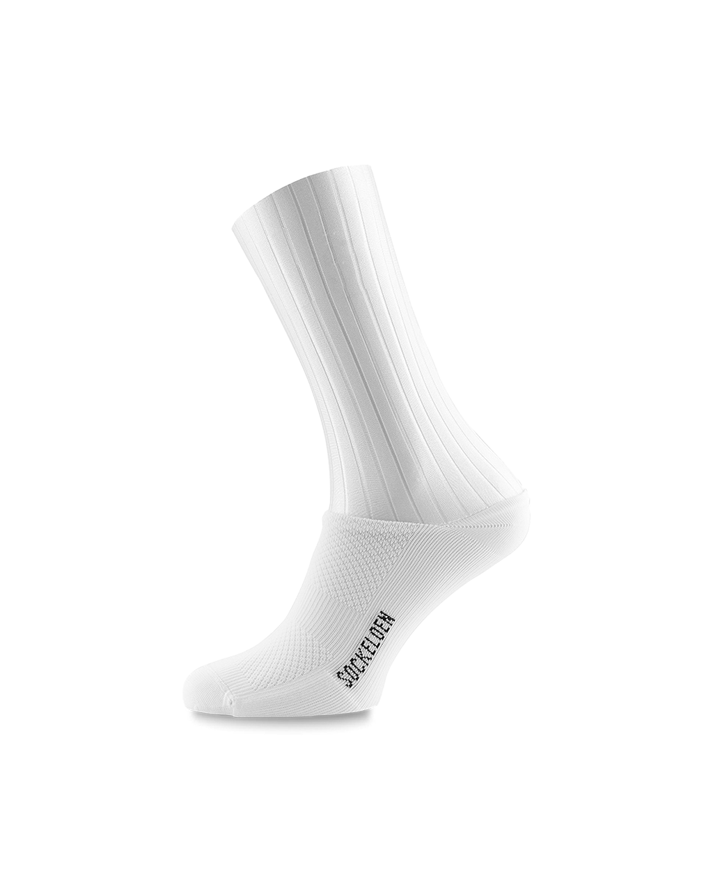 Aero sock all white + Element Murk cycling sock