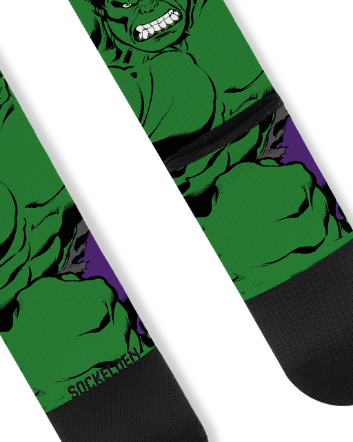 Hulk V2 Printed Cycling Socks