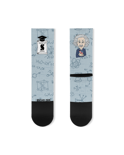 Einstein Printed Cycling Socks