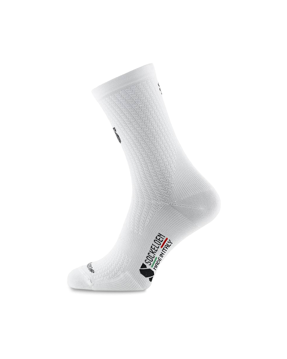 White-Silver-lucky-cycling-socks-sockeloen