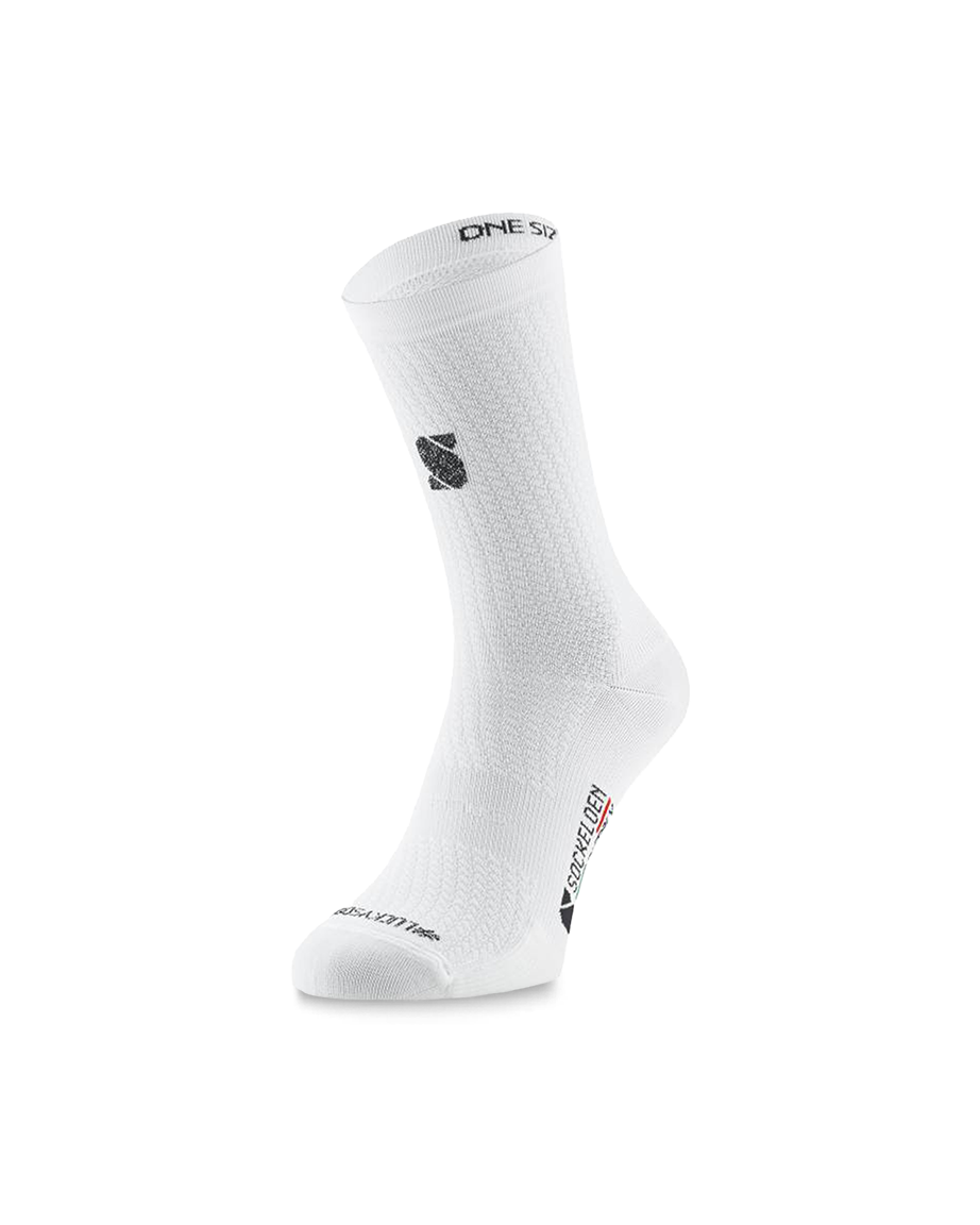 White-Silver-lucky-cycling-socks-sockeloen