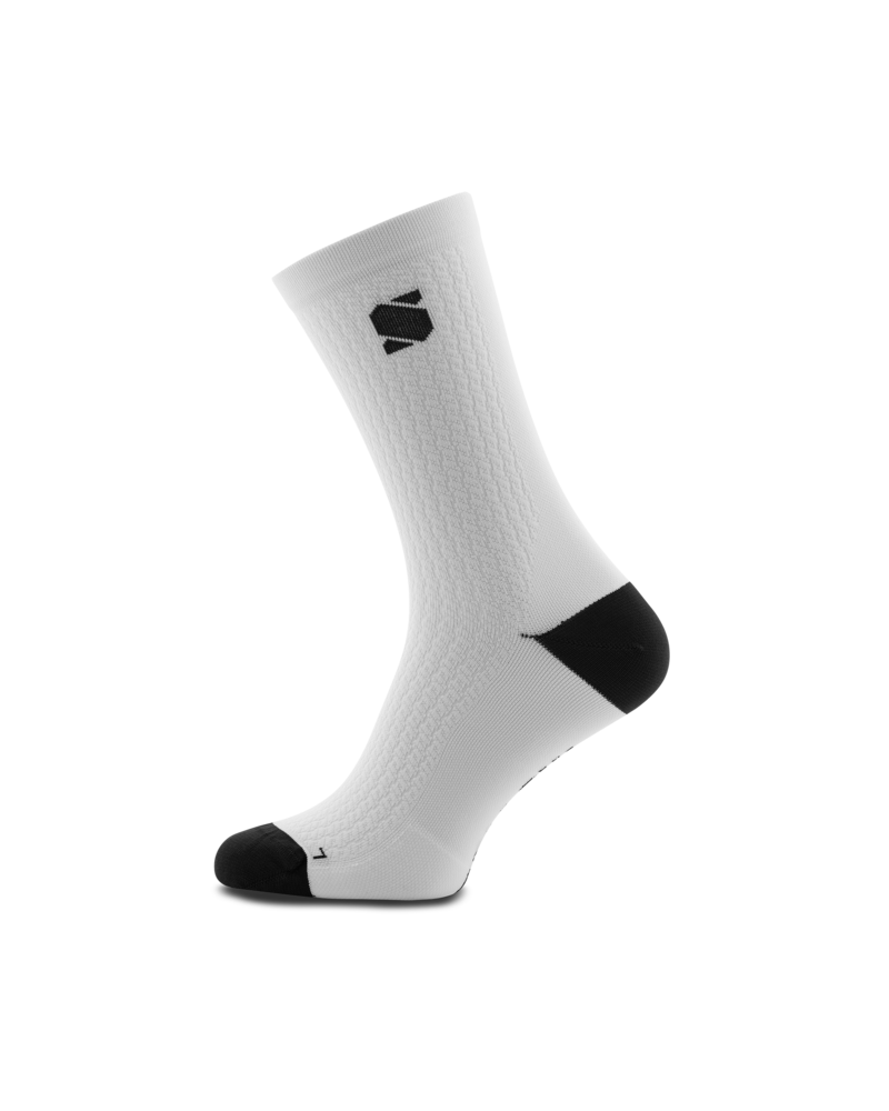 Unfollow White Cycling Socks | Sockeloen™